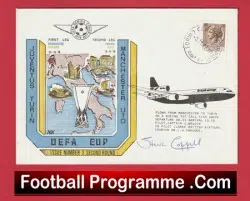 Juventus Manchester United Steve Coppell Royal Mail Signed First Day Cover FDC