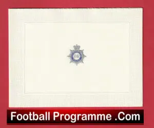 London Metropolitan Police Football Club Christmas Card Circa 1964