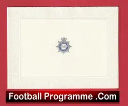 London Metropolitan Police Football Club Christmas Card Circa 1964