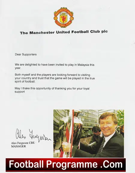 Malaysia Tour Manchester United 1995 - Man Utd - Image 3
