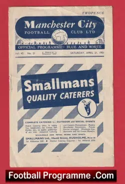 Manchester City v Barnsley 1951 – Man City 1950s