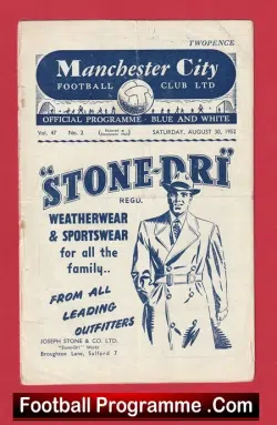 Manchester City v Manchester United 1952 – Man City