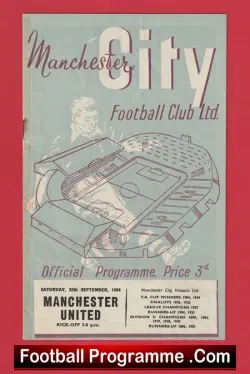 Manchester City v Manchester United 1954 – 1950s Man United