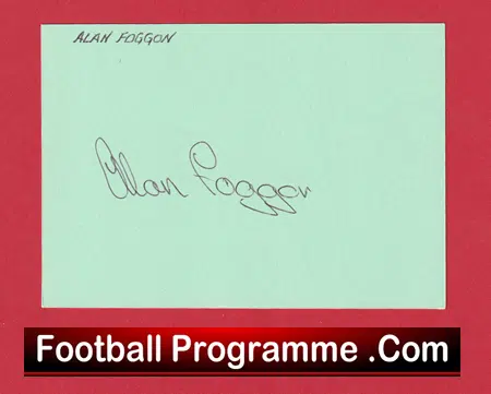 Manchester United Alan Foggon Autograph Man Utd 1976 - Image 2