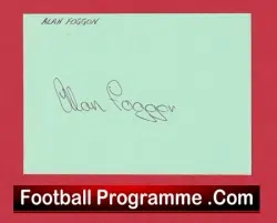 Manchester United Alan Foggon Autograph Man Utd 1976