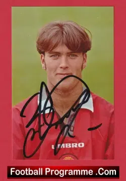 Manchester United Ben Thornley Autograph Signed Picture Man Utd 1993 – 1998
