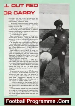 Manchester United Gary Birtles Autograph Signed Man Utd 1980 – 1982
