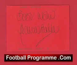 Manchester United Gary Birtles Autograph Man Utd 1980 – 1982
