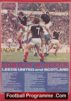 Manchester United Gordon McQueen Autograph Signed Man Utd 1978 – 1985