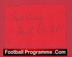 Manchester United Ian Donald Autograph Man Utd 1969 – 1973