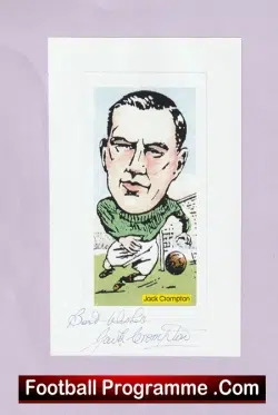 Manchester United Jack Crompton Autograph Signed Man Utd 1940’s