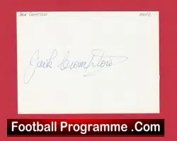 Manchester United Jack Crompton Autograph Signed Man Utd 1940s