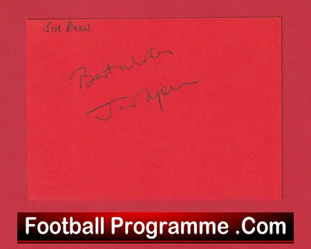 Manchester United Jim Ryan Autograph Man Utd 1963 - 1970 - Image 2
