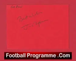 Manchester United Jim Ryan Autograph Man Utd 1963 – 1970