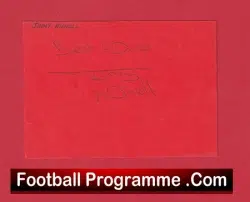Manchester United Jimmy Nicholl Autograph Signed Man Utd 1974 – 1982