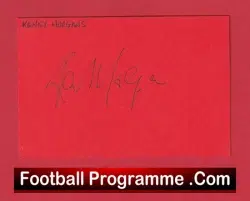 Manchester United Kenny Morgans Autograph Man Utd 1956 – 1961