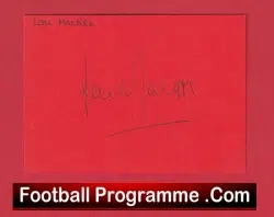 Manchester United Lou Macari Autograph Man Utd 1973 – 1984