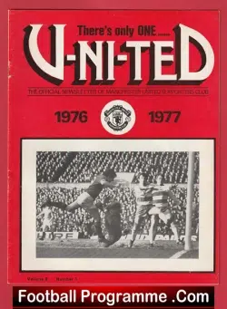 Manchester United Magazine – There’s Only One United 1976/77 – 3