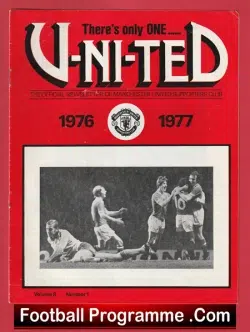Manchester United Magazine – There’s Only One United 1976/77 – 1
