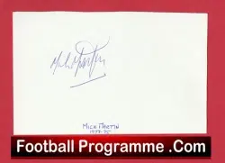 Manchester United Mick Martin Autograph Signed Man Utd 1973 – 1975
