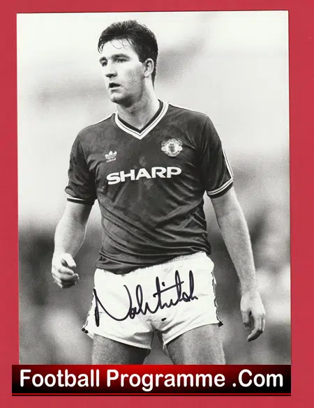 Manchester United Norman Whiteside Signed Picture Man Utd 1982 - 1989 - Image 2