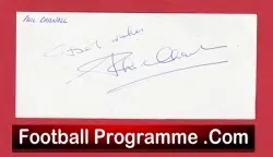 Manchester United Phil Chisnall Autograph Man Utd 1959 – 1964