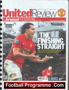 Manchester United v Arsenal 2008 – Special Braille Issue