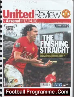 Manchester United v Arsenal 2008 – Special Braille Issue