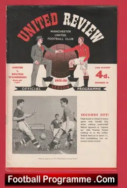 Manchester United v Bolton Wanderers 1956 – 1950’s Man Utd