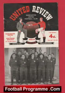 Manchester United v Borussia Dortmund 1956 – First 1st European Season