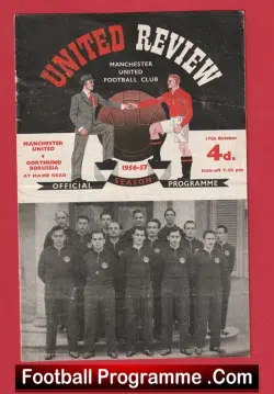 Manchester United v Borussia Dortmund 1956 – First 1st European Season