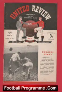 Manchester United v Derby County 1951 – Man Utd 50’s