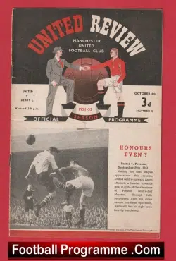 Manchester United v Derby County 1951 – Man Utd 50’s