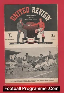 Manchester United v Huddersfield Town 1948 – Man Utd 1940s