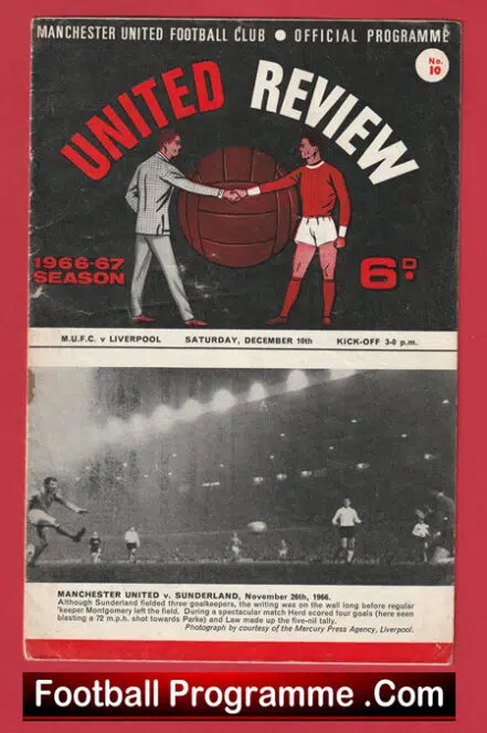 Manchester United v Liverpool 1966 – Man United