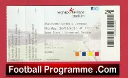 Manchester United v Liverpool 2015 – Ticket Reserves at Leigh