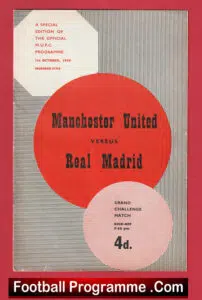 Manchester United v Real Madrid 1959 – Grand Challenge Game