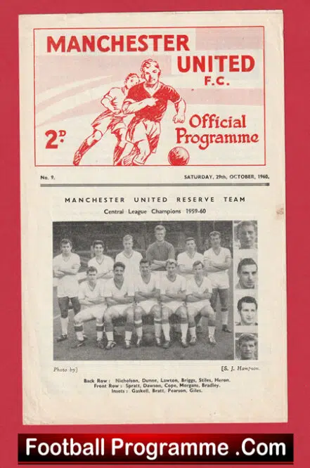 Manchester United v Rest Of League 1960 – Special Reserves Game