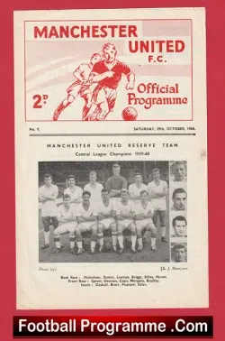 Manchester United v Rest Of League 1960 – Special Reserves Game