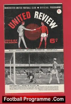 Manchester United v Sunderland 1966 – Man Utd