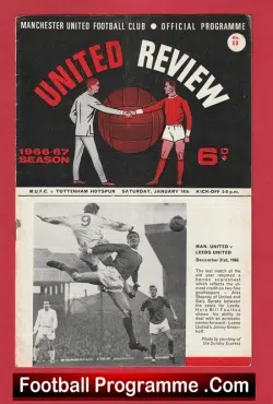 Manchester United v Tottenham 1967 – Man Utd