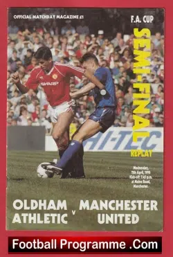 Oldham Athletic v Manchester United 1990 – FAC Semi Final Replay