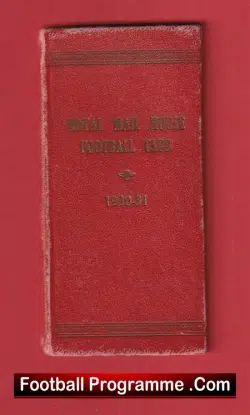 Royal Mail House Football Club Season Ticket Book 1930 – 1931