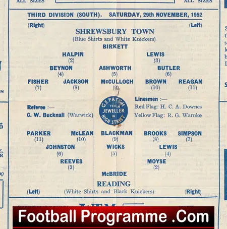 Shrewsbury Town v Reading 1952 - 1950s - Image 3