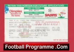 Southampton v Manchester United 1993 – Football Ticket Champions