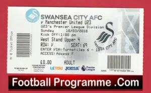 Swansea City v Manchester United 2020 – Ticket Under 23’s
