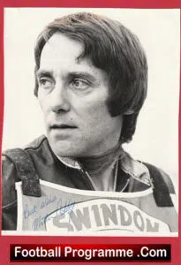 Swindon Robins Speedway Martin Ashby Signed Photograph 1960s
