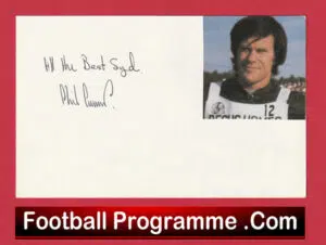 Swindon Robins Speedway Phil Crump Signed Card 1970s