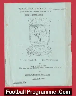 Worcestershire v Hertfordshire 1953 – Schoolboys County Match