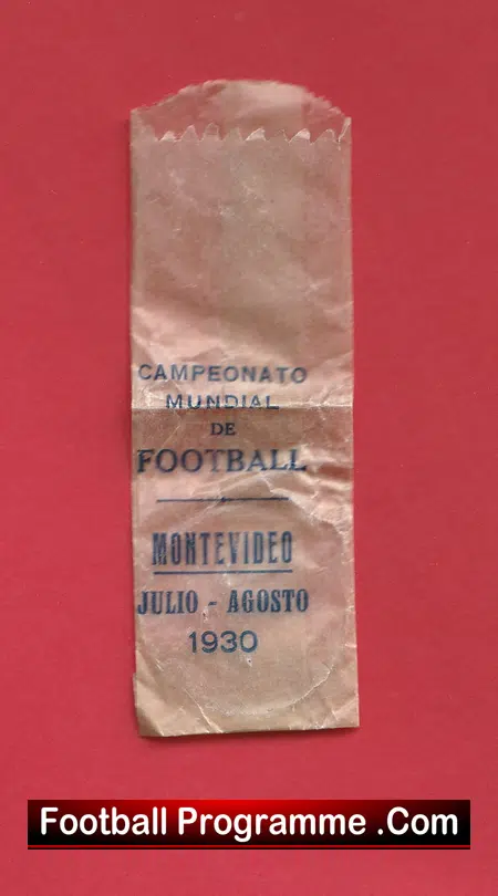 World Cup 1930 Souvenir Medal + Vignette + Original Paper Sleeve 1930s - Image 5
